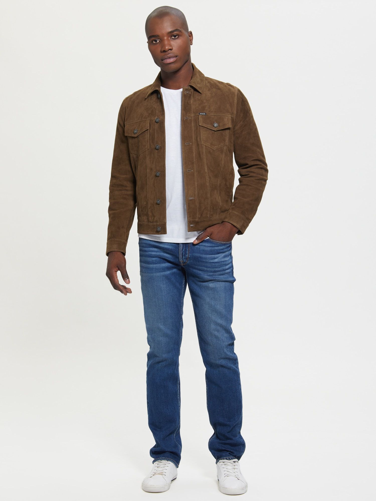 Guess suede clearance jacket mens