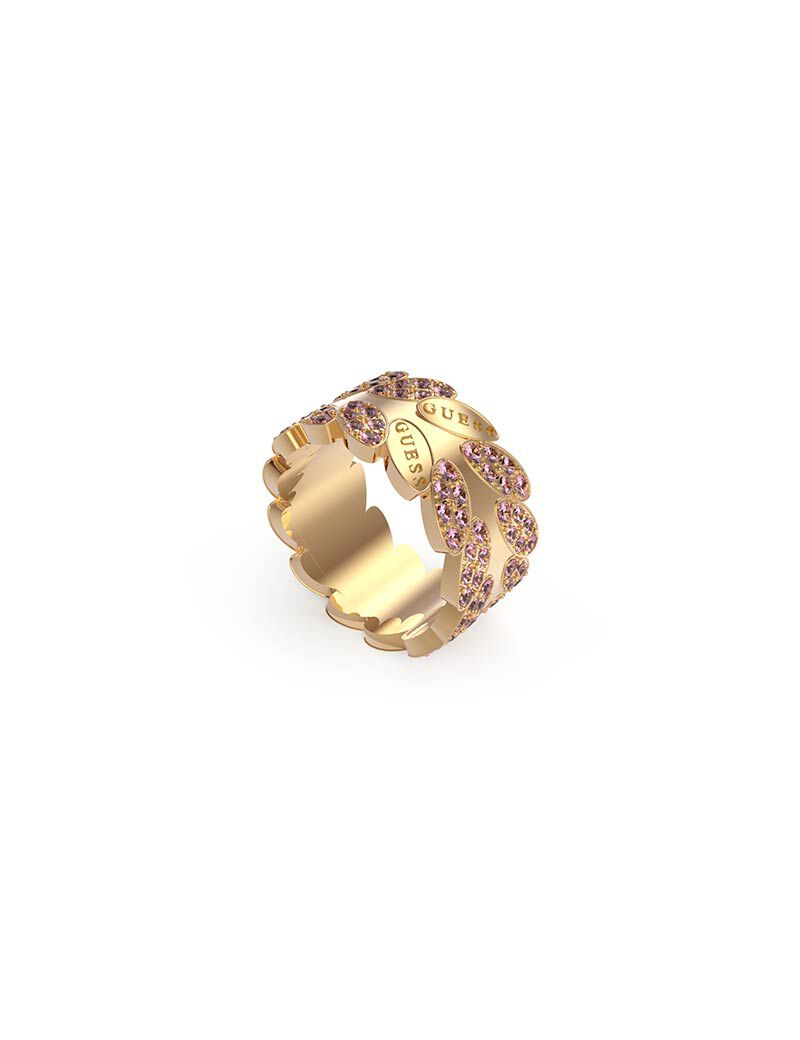 15mm Black 4G Logo Ring Gold