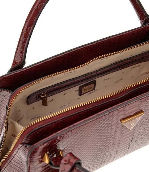 Annita python-print handbag