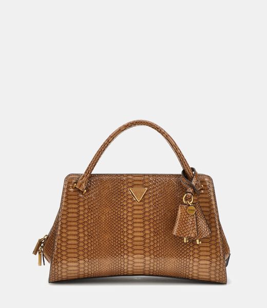 Annita python-print handbag