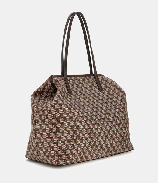 G Wave geometric-print shopper