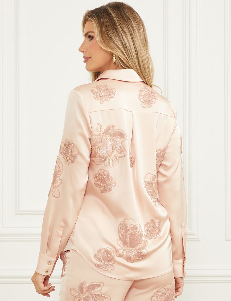 Marciano sequins embroidery shirt