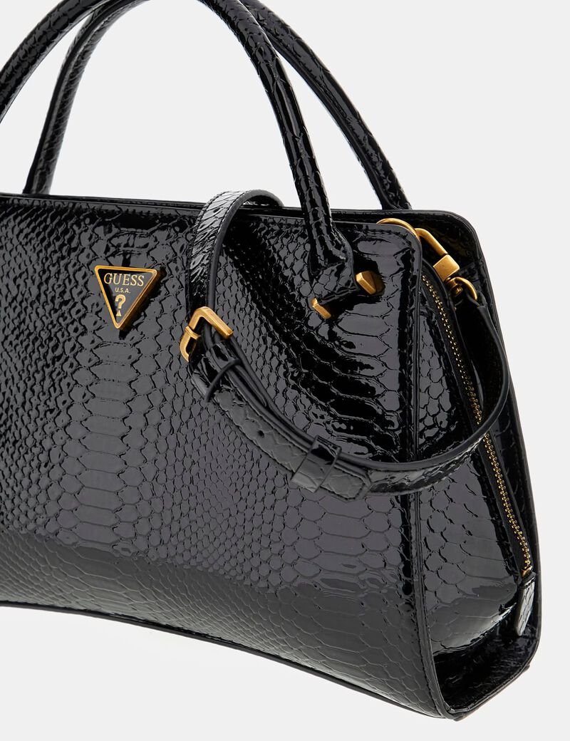 Annita python-print handbag