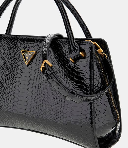 Annita python-print handbag