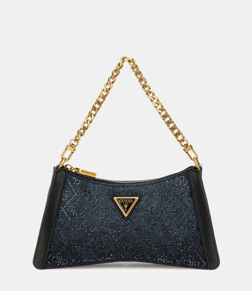 Dili 4G logo rhinestone shoulder bag