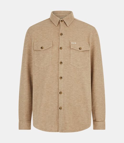 Wool blend shirt