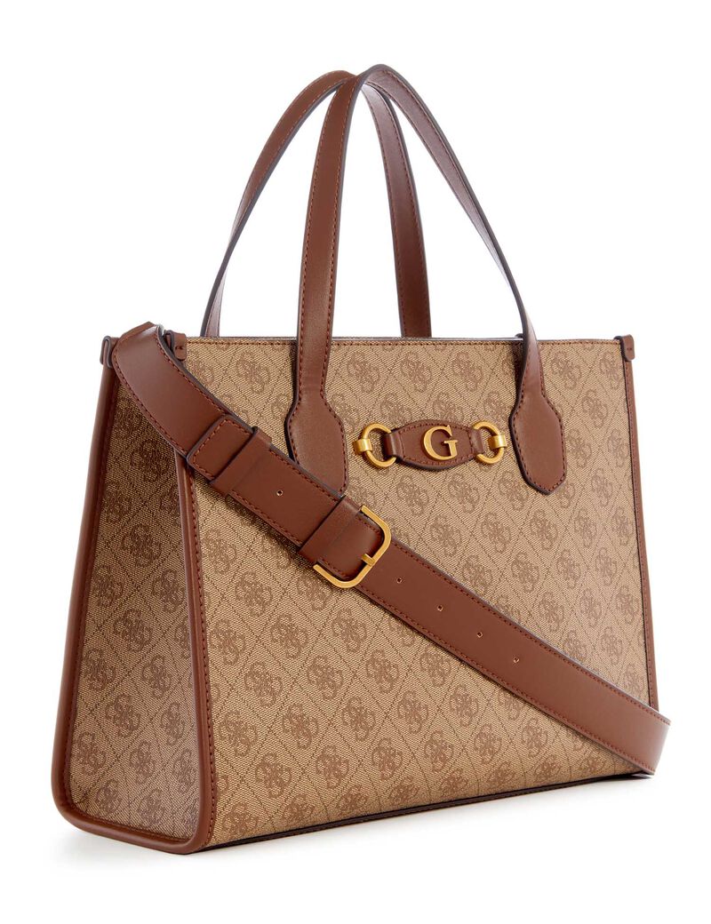 Guess Tote bags : Buy Guess Brown Izzy 2 Compartment Tote Bag