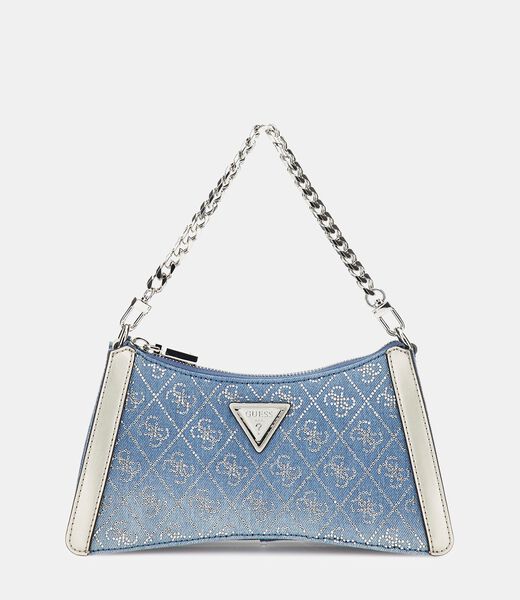 Dili 4G logo rhinestone shoulder bag