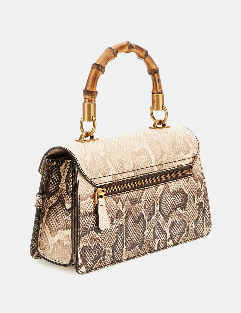 Sibel python-print mini handbag