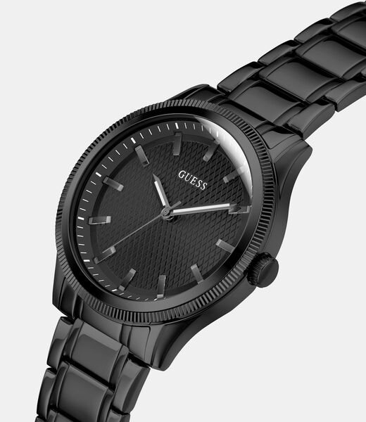 Stainless steel analogue watch