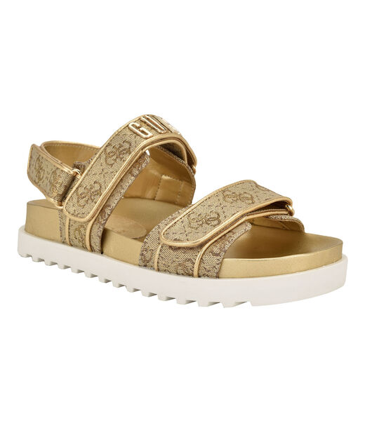 Fadison metallic 4G logo sandals