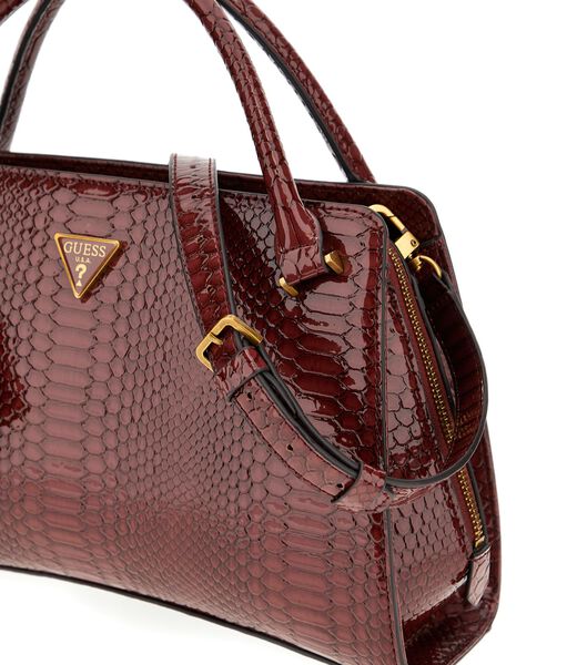 Annita python-print handbag