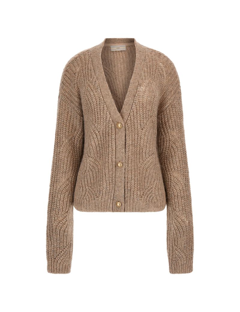 Wool And Lurex Blend Cardigan