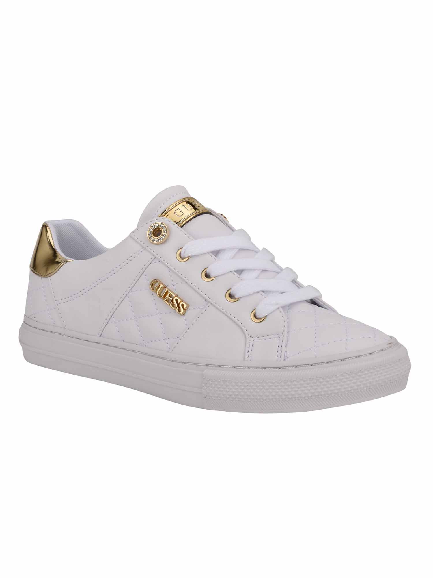 Guess white clearance quilted sneakers