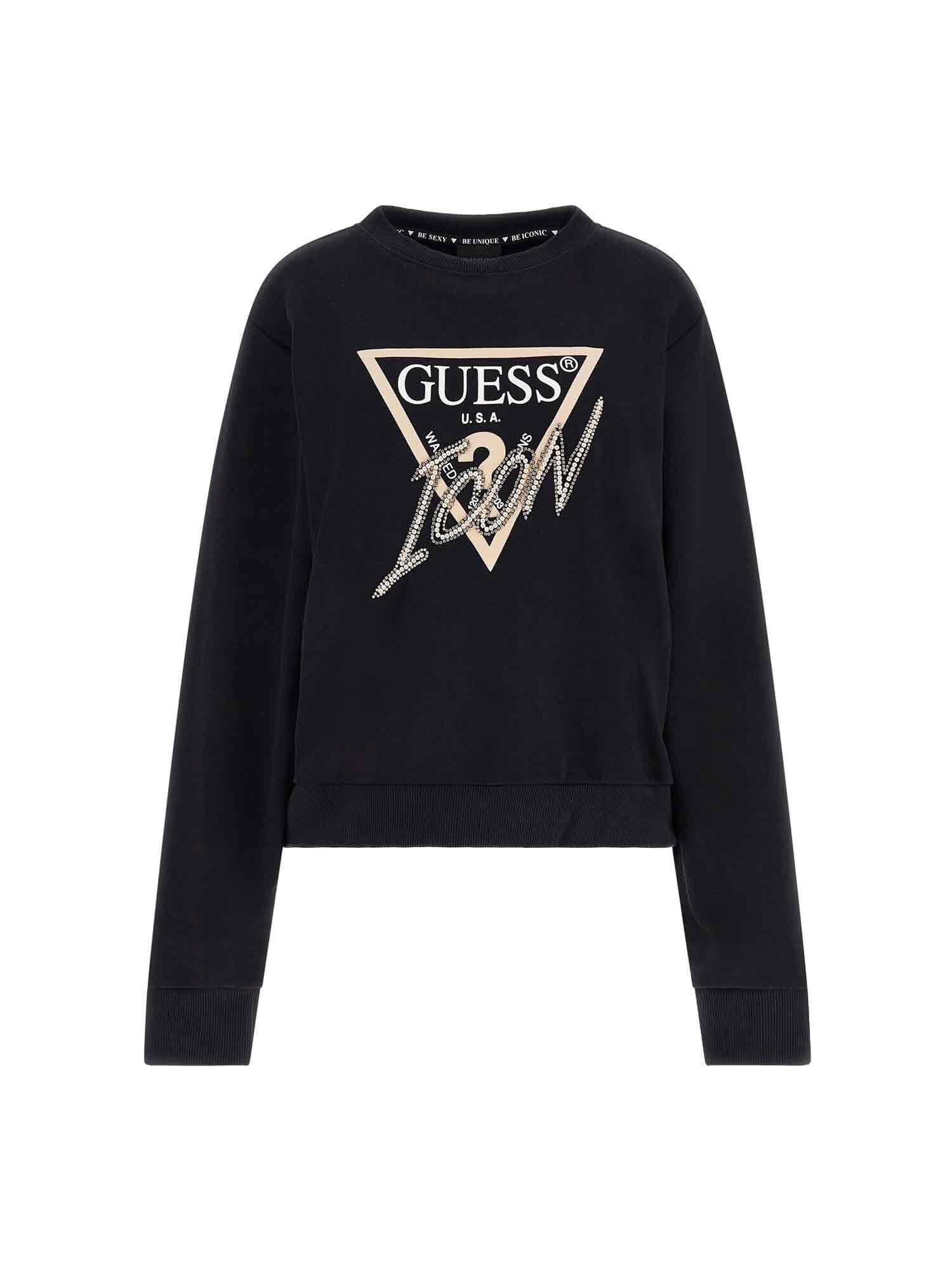 Guess triangle sales logo sweatshirt