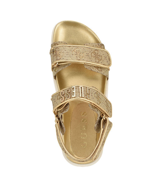 Fadison metallic 4G logo sandals