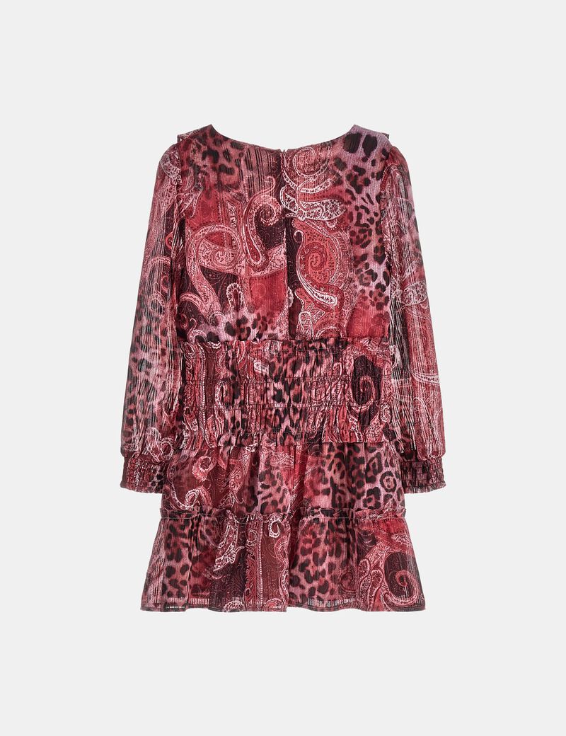 All Over Print Chiffon Dress