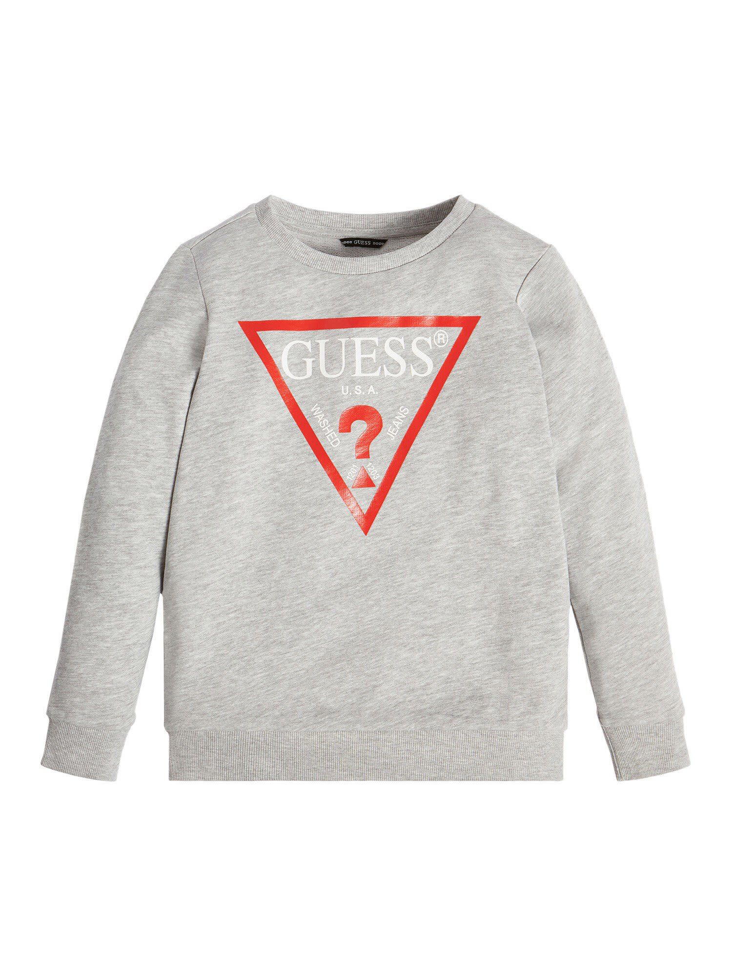 Guess triangle sales logo sweatshirt