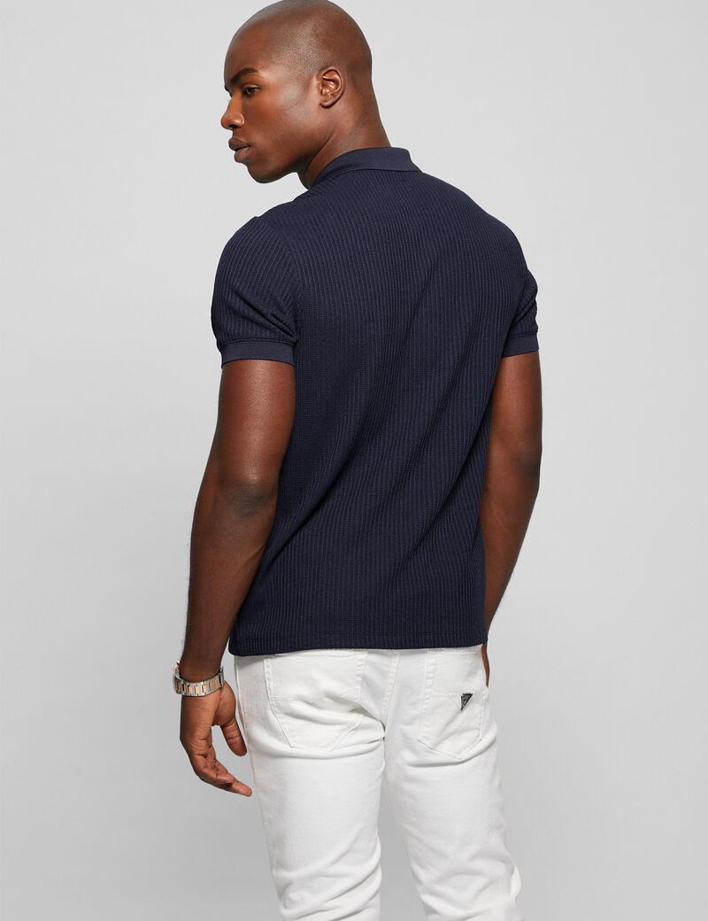 Shop GUESS Online Short Sleeve Pointelle Knit Shirt