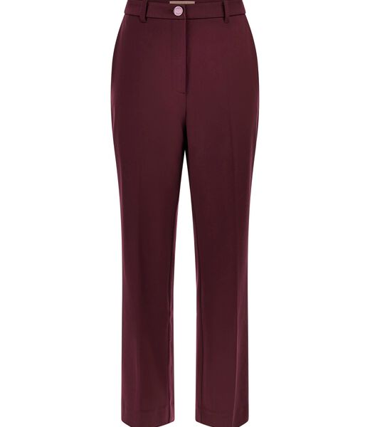 High rise straight leg pant